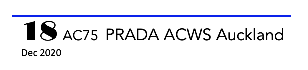 AC 75 PRADA ACWS AUCKLAND